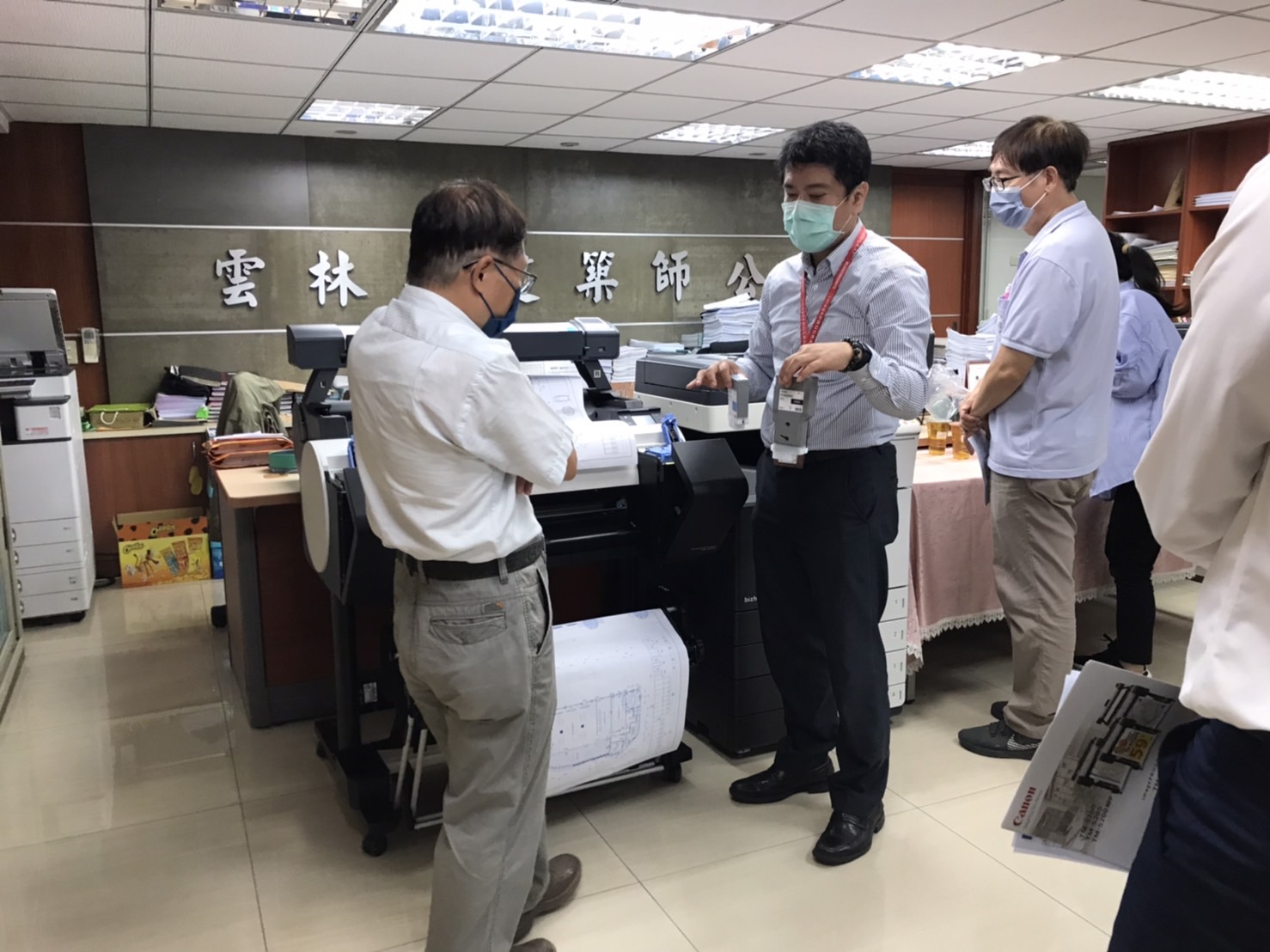 Canon繪圖機x雲林縣建築師公會活動 1 展出攤位特寫1