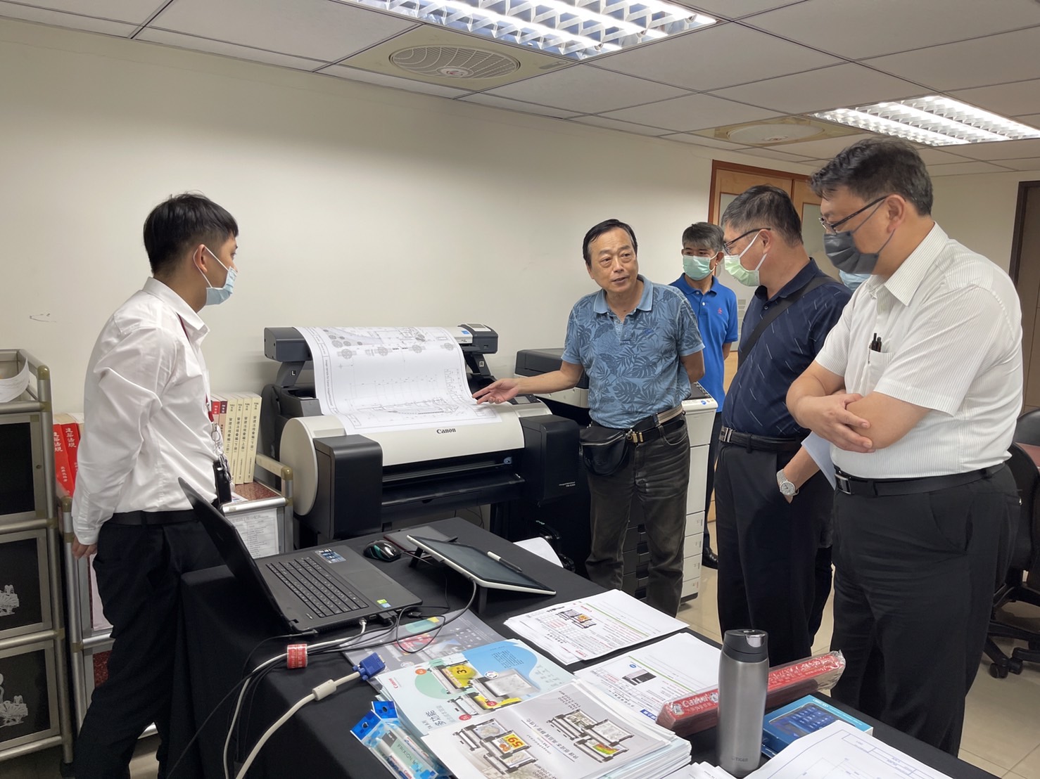 Canon繪圖機x雲林縣建築師公會活動 3 展出攤位特寫1