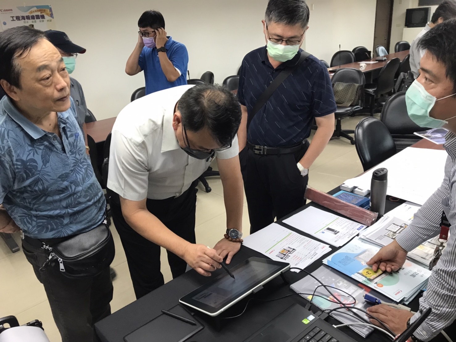 Canon繪圖機x雲林縣建築師公會活動 2 展出攤位特寫1