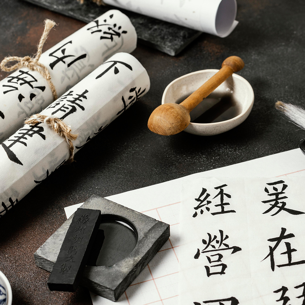 宣紙 人像海報圖
